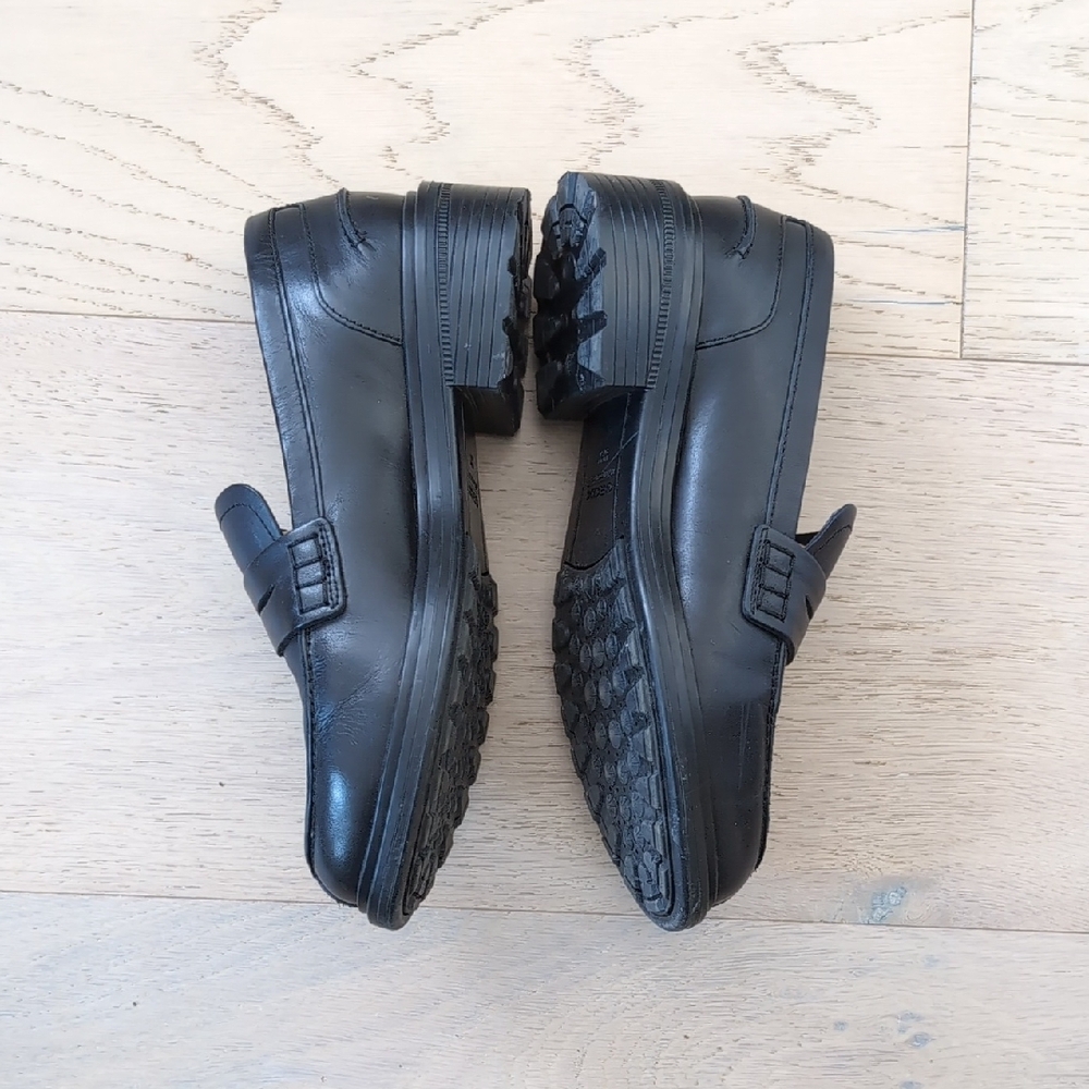 Geox Black Leather Loafers - Picture 3 of 6